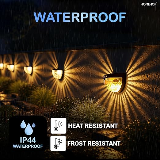 LED Solar Powered Fence Lights(Pack of 4) - Smart Khareed