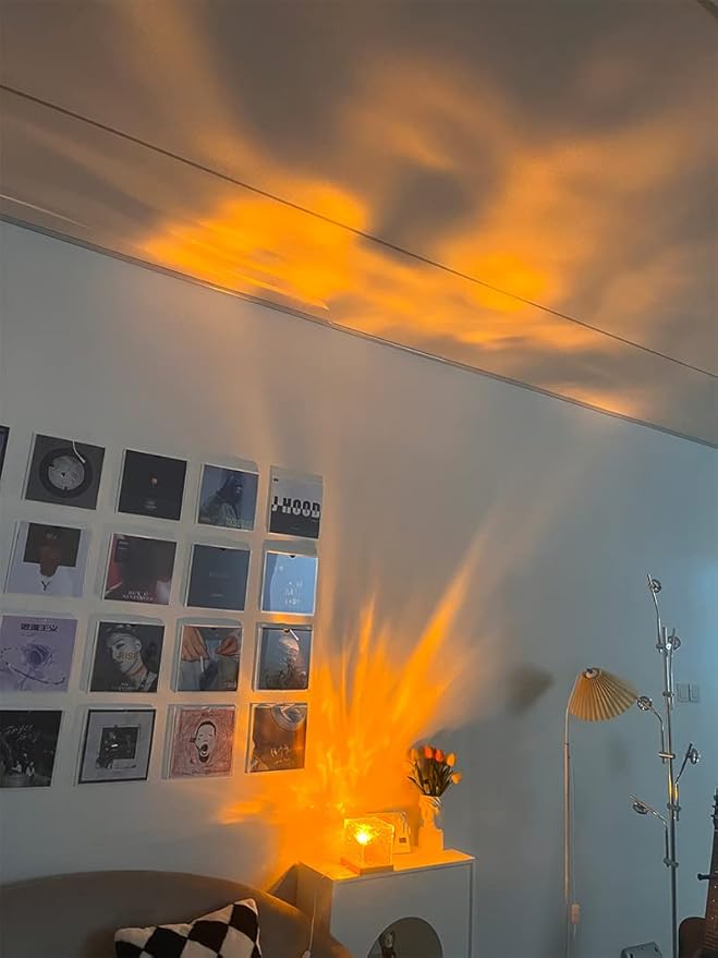 Wave Lamp, Wave Light Cube, Aurora Glow Lamp Crystal Night Light, Romantic Lamp for Room Decor, LED Wave Lights, Room Decor for Kids - Smart Khareed